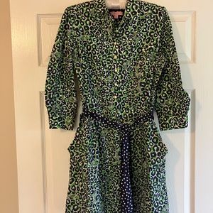 Lilly Pulitzer shirt dress with belt. Size 6 EUC